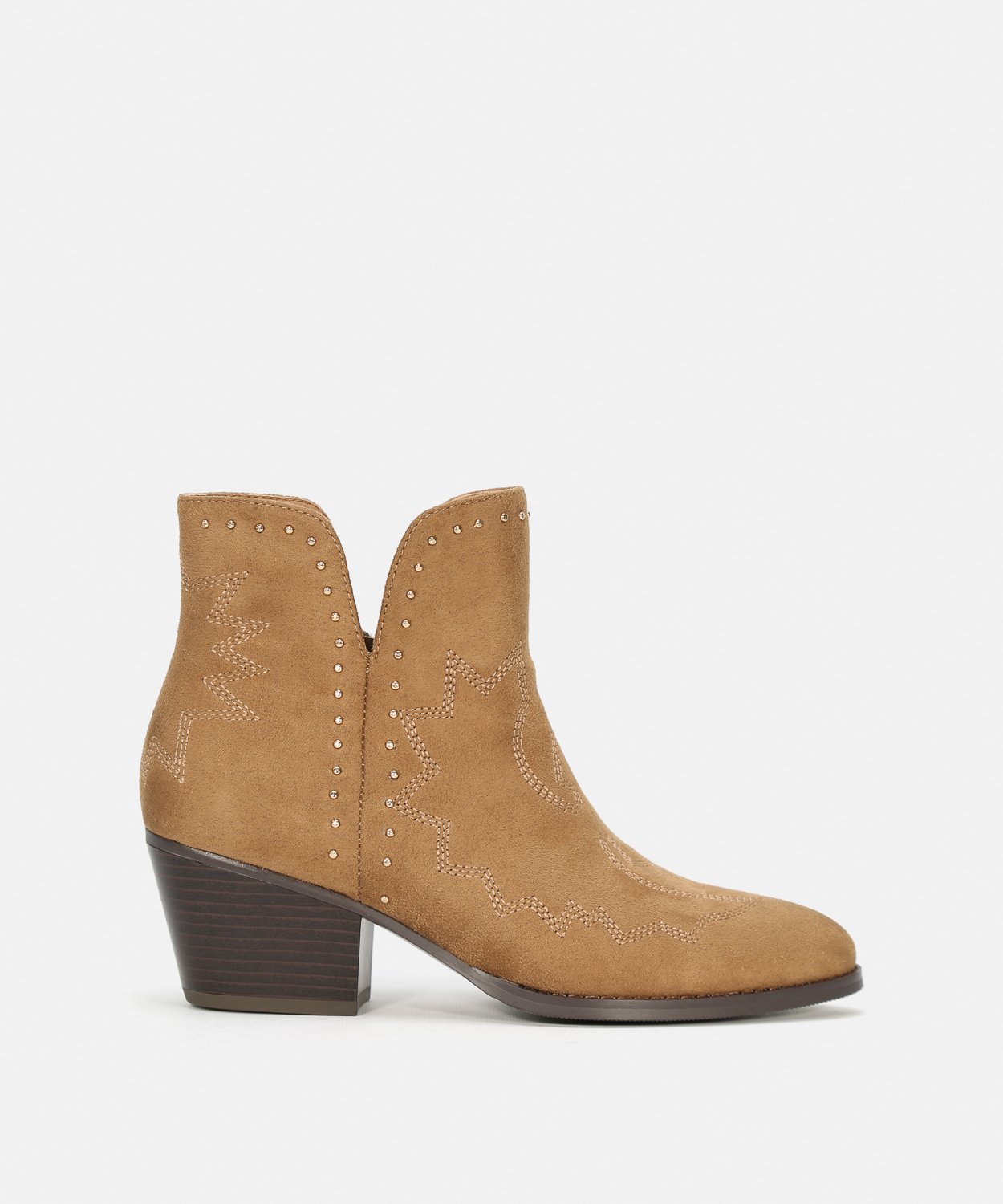 Botines tacón adorno